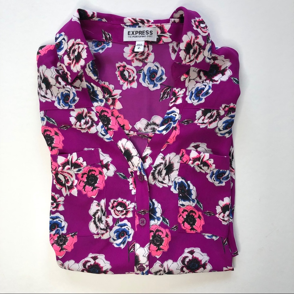 Express Floral button down